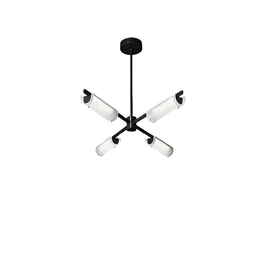 Amoslo Black Brass Chandelier