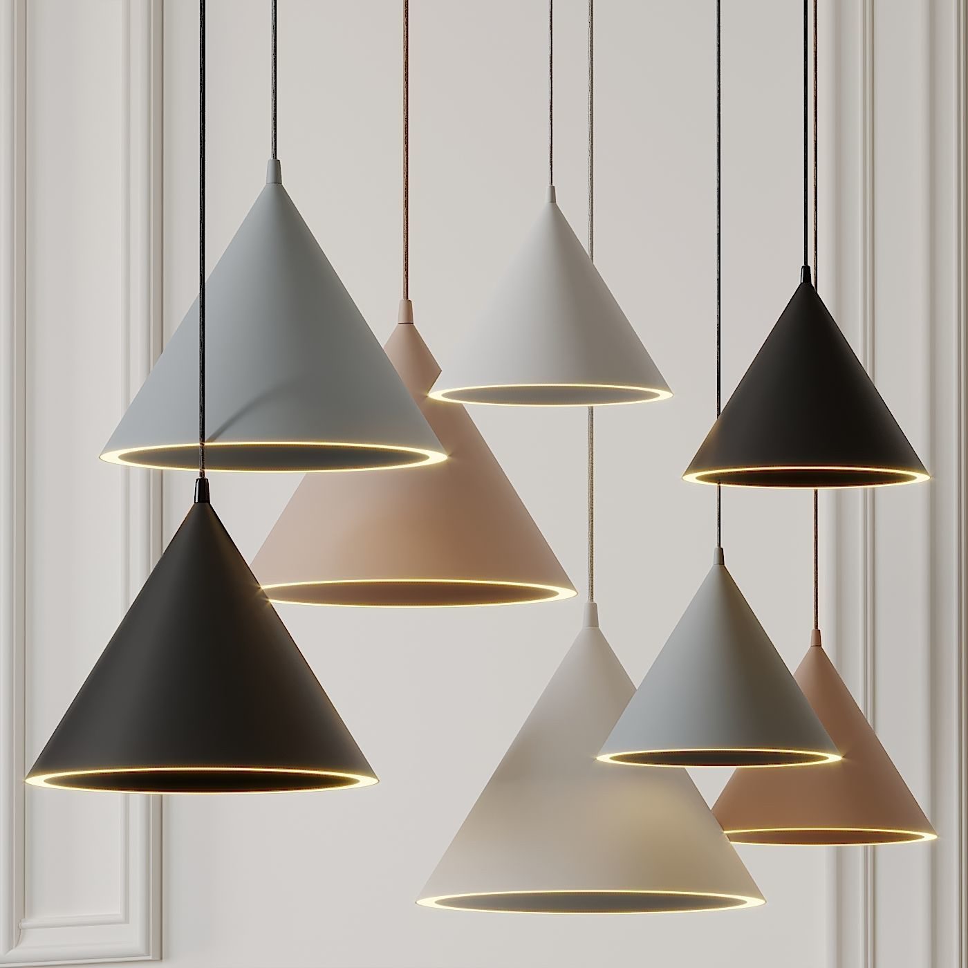 Lampe pendante annulaire