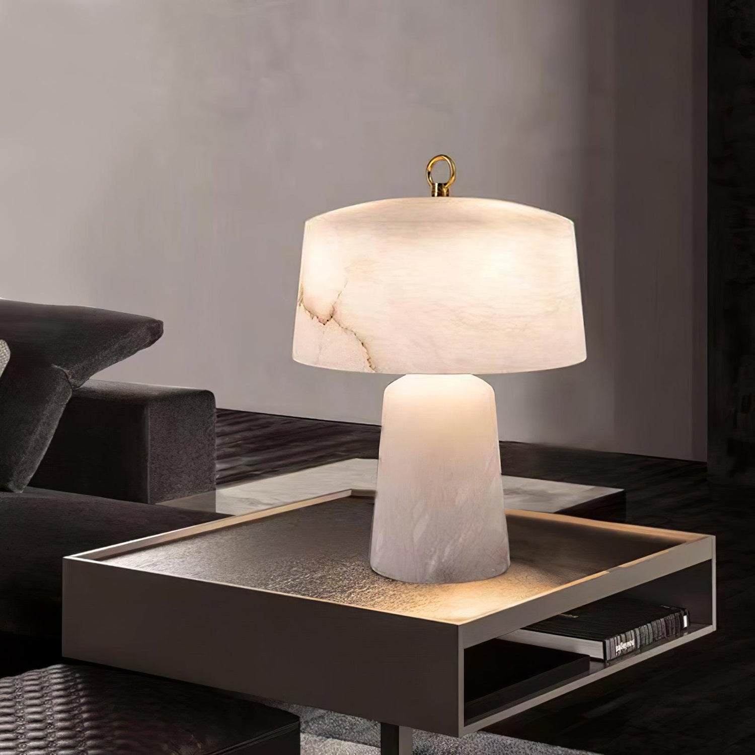 Luxury Aogashima Alabaster Table Lamp