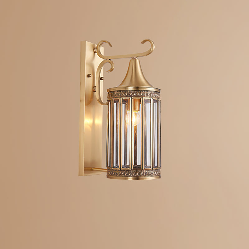 Retro Arabian Brass Outdoor Wall Light