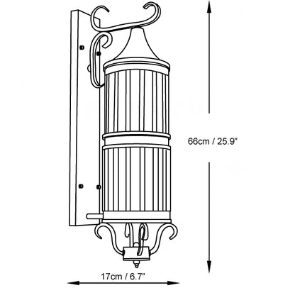 Retro Arabian Brass Outdoor Wall Light