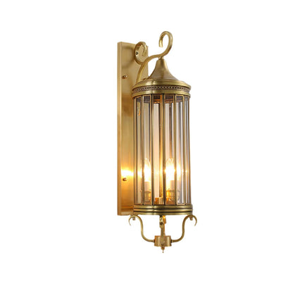 Retro Arabian Brass Outdoor Wall Light