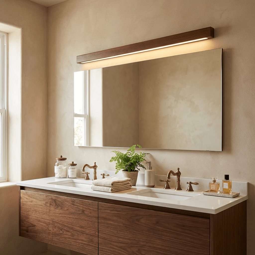 Arlo Nordic Linear Wood Wall Light