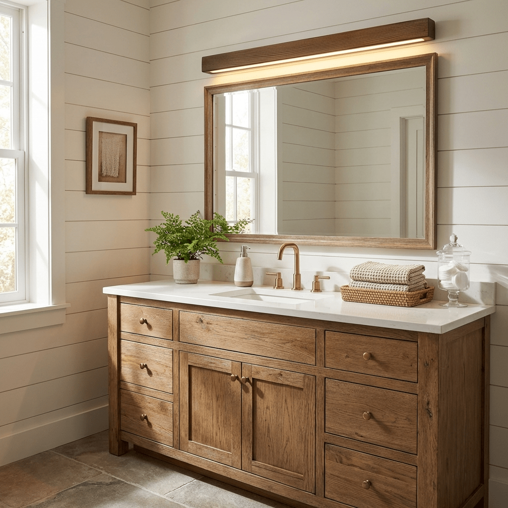 Arlo Nordic Linear Wood Wall Light