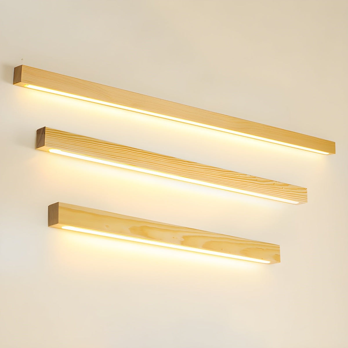 Arlo Nordic Linear Wood Wall Light