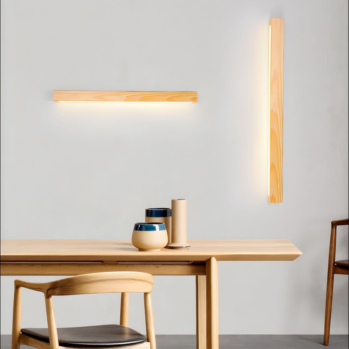 Arlo Nordic Linear Wood Wall Light