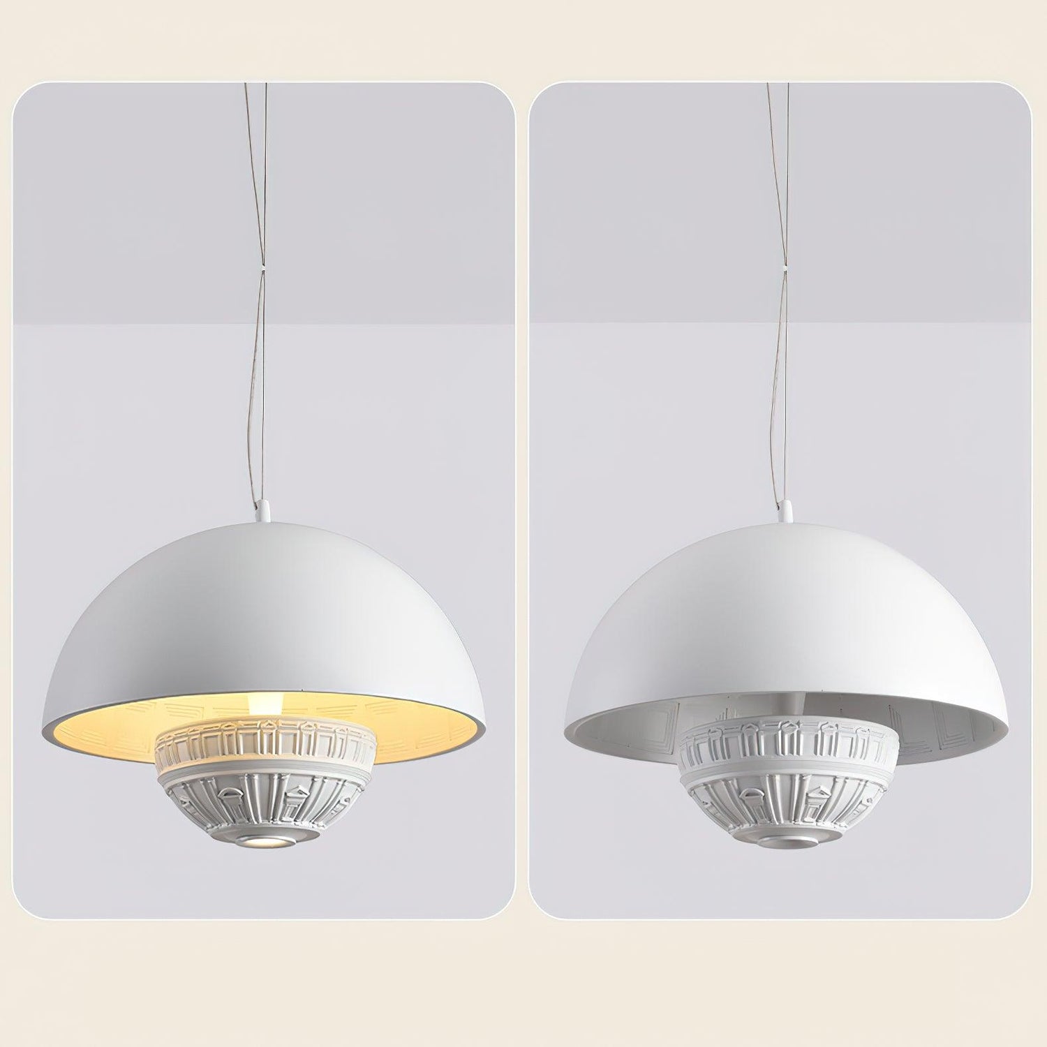 Modern Minimalist Art Flying Saucer Pendant Lamp