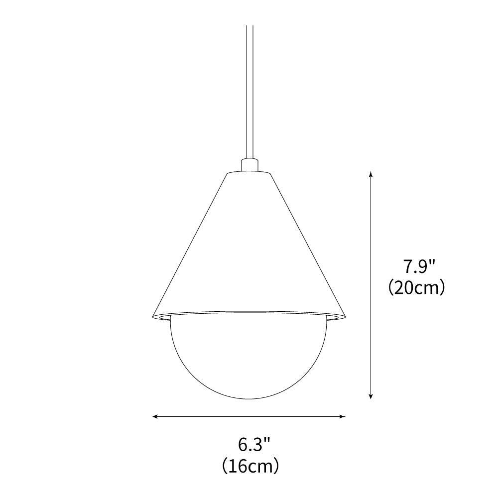 Lampe suspendue en travertin