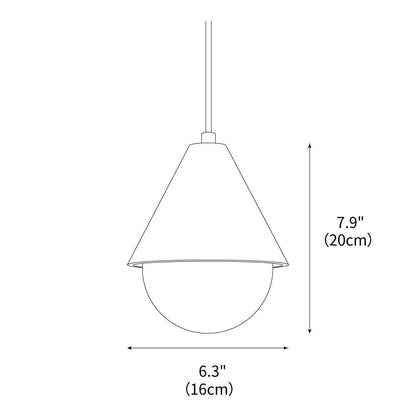 Lampe suspendue en travertin