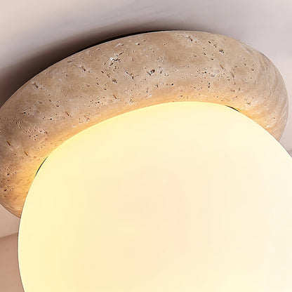 Asteroid Travertine Ceiling Lamp