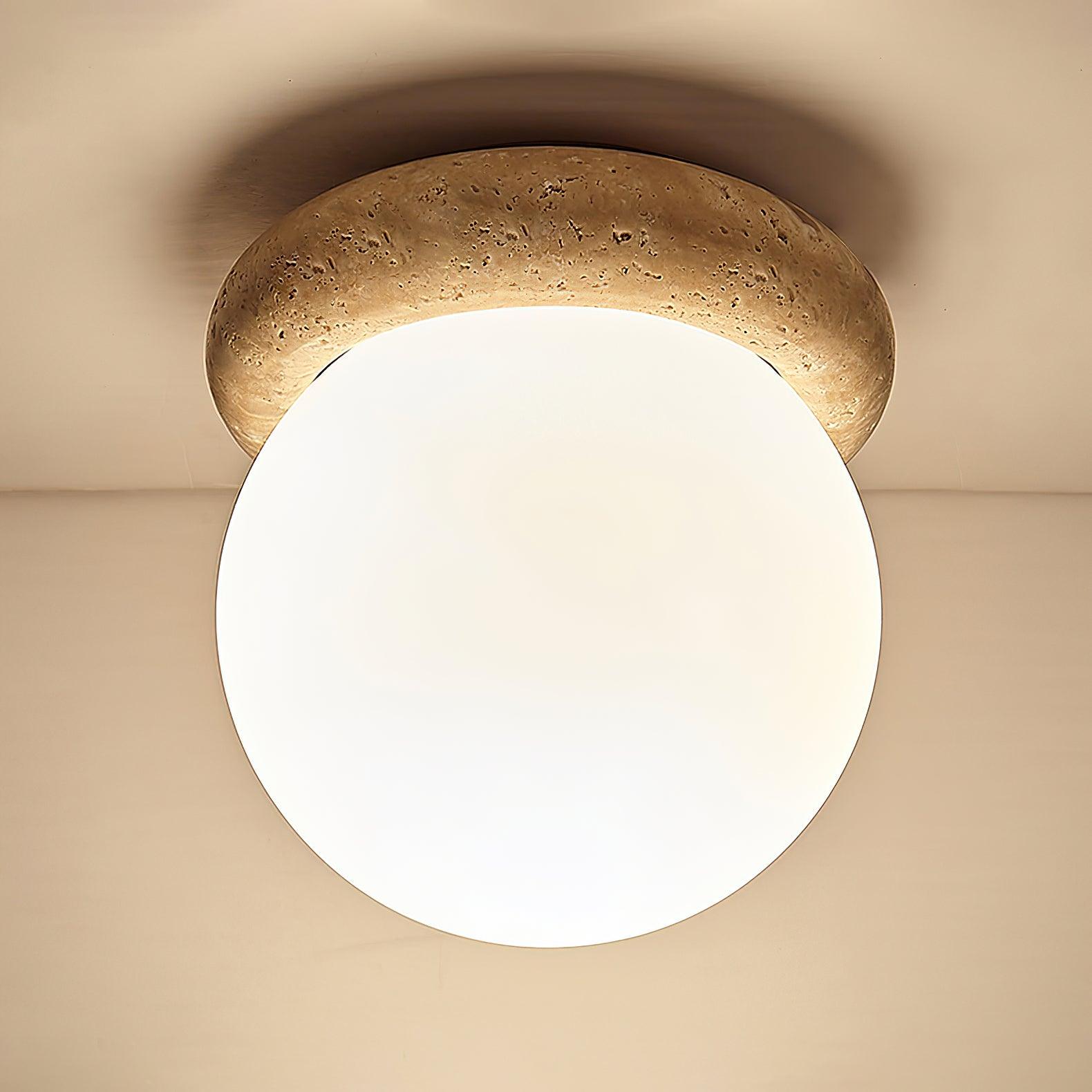 Asteroid Travertine Ceiling Lamp