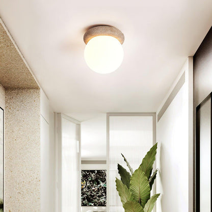 Asteroid Travertine Ceiling Lamp