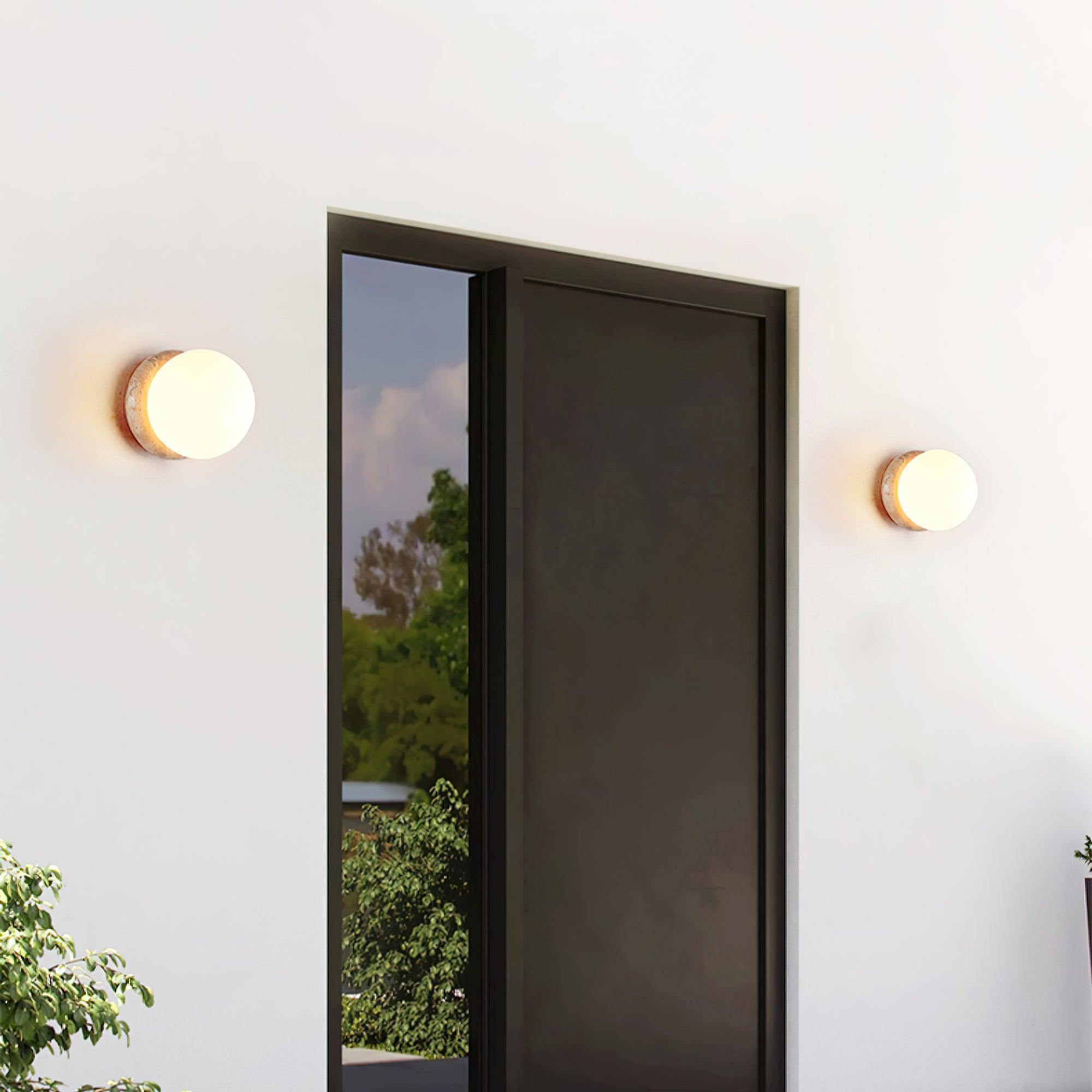 Asteroid Travertine IP65 Water Proof Outdoor Wall Light