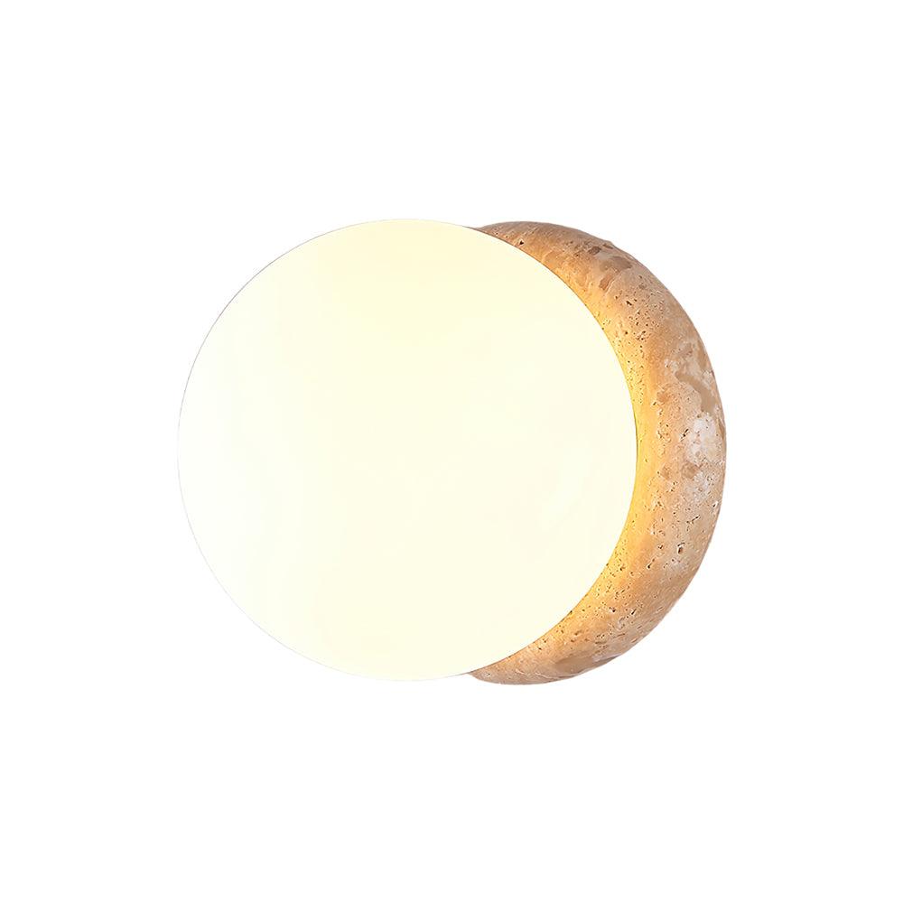 Asteroid Travertine Outdoor Wall Light