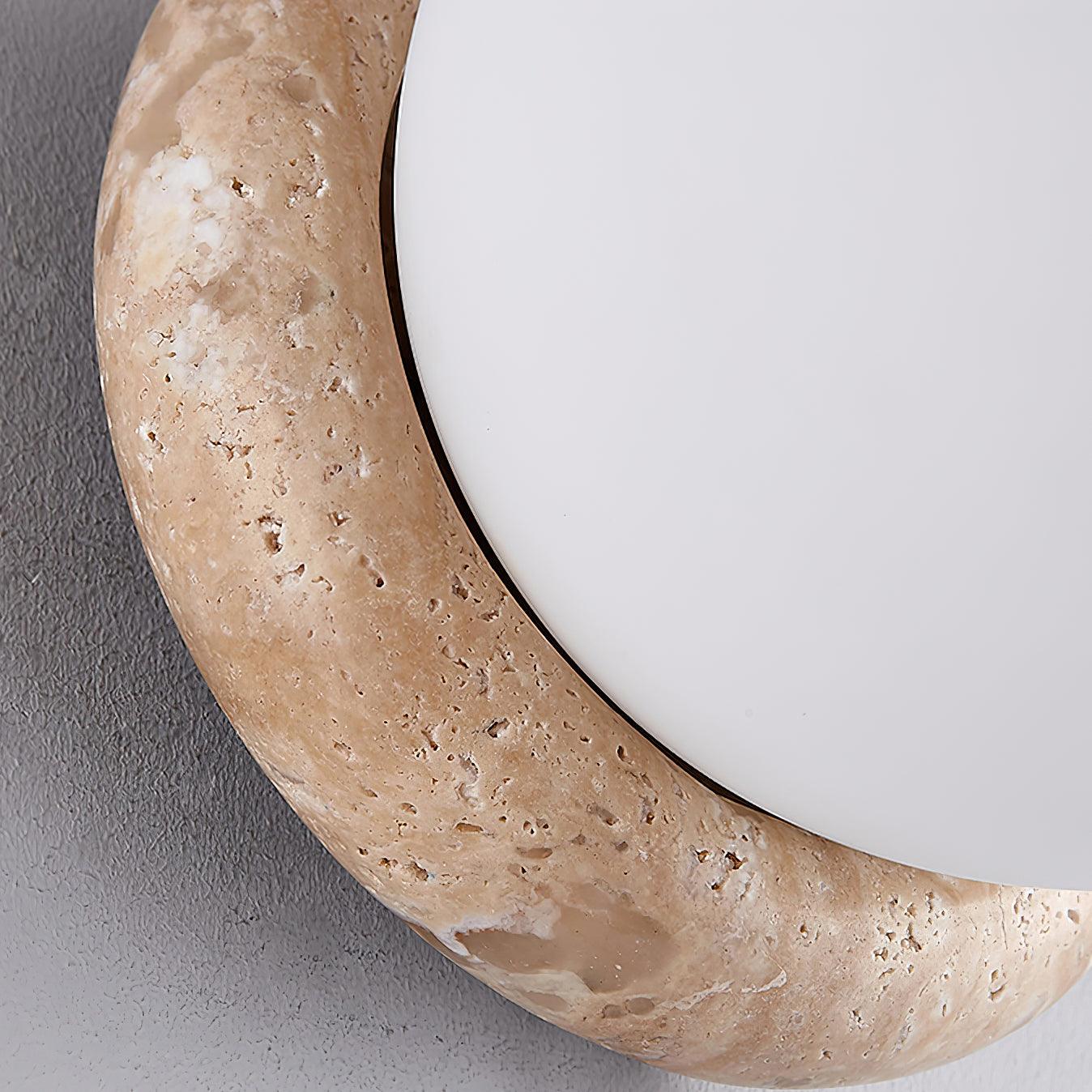 Asteroid Travertine Outdoor Wall Light