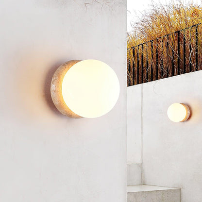 Asteroid Travertine IP65 Water Proof Outdoor Wall Light