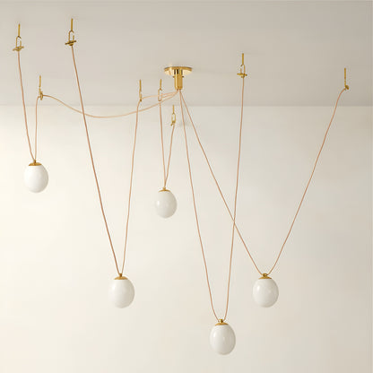 Aurelle Verve Retro Glass Ball Chandelier