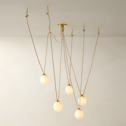 Aurelle Verve Retro Glass Ball Chandelier