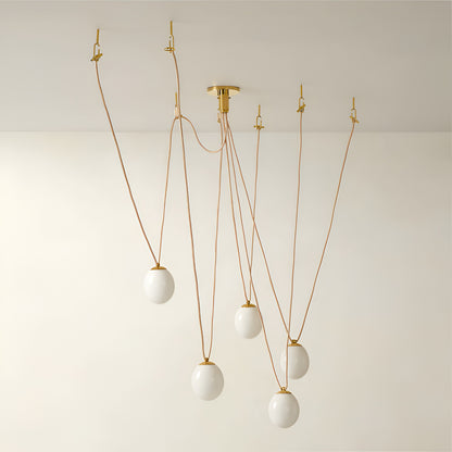 Aurelle Verve Retro Glass Ball Chandelier