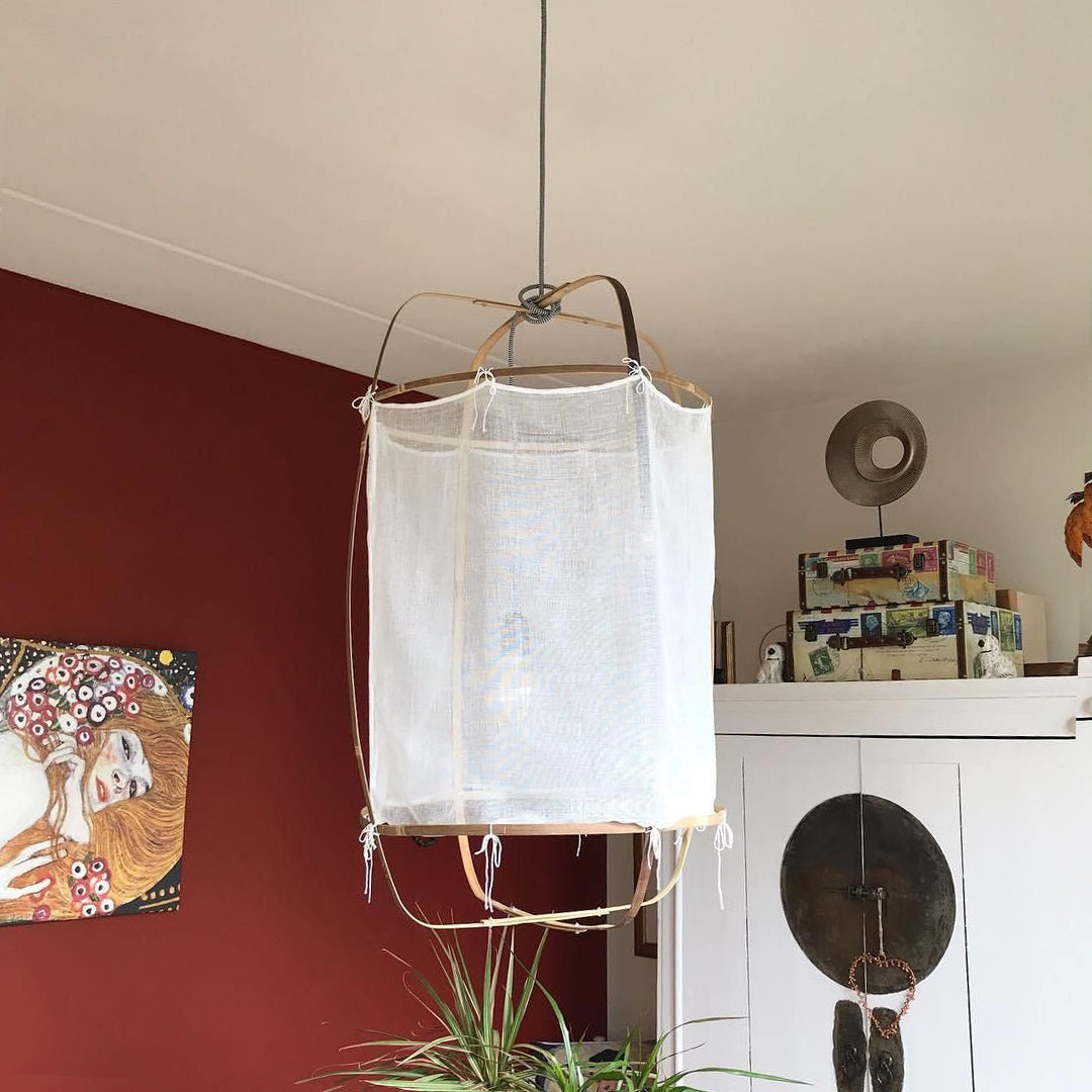 Lampe suspendue en bambou Boho Eco Ay Illuminate