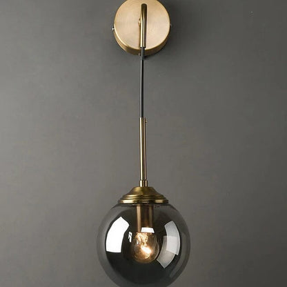 Elegant Eclipse Glass Hanging Wall Lamp