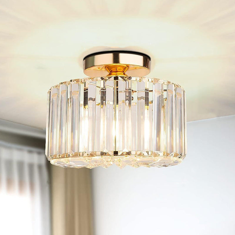 Elegant Crystal Flush Mount Ceiling Lamp