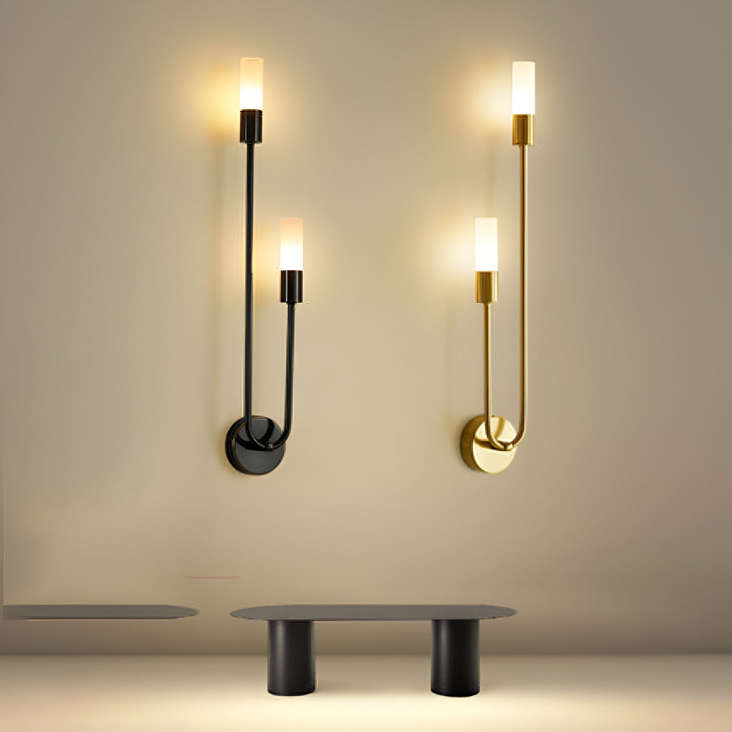 Nordic Modern Simplicity Iron &amp; Acrylic Long Tube Wall Light