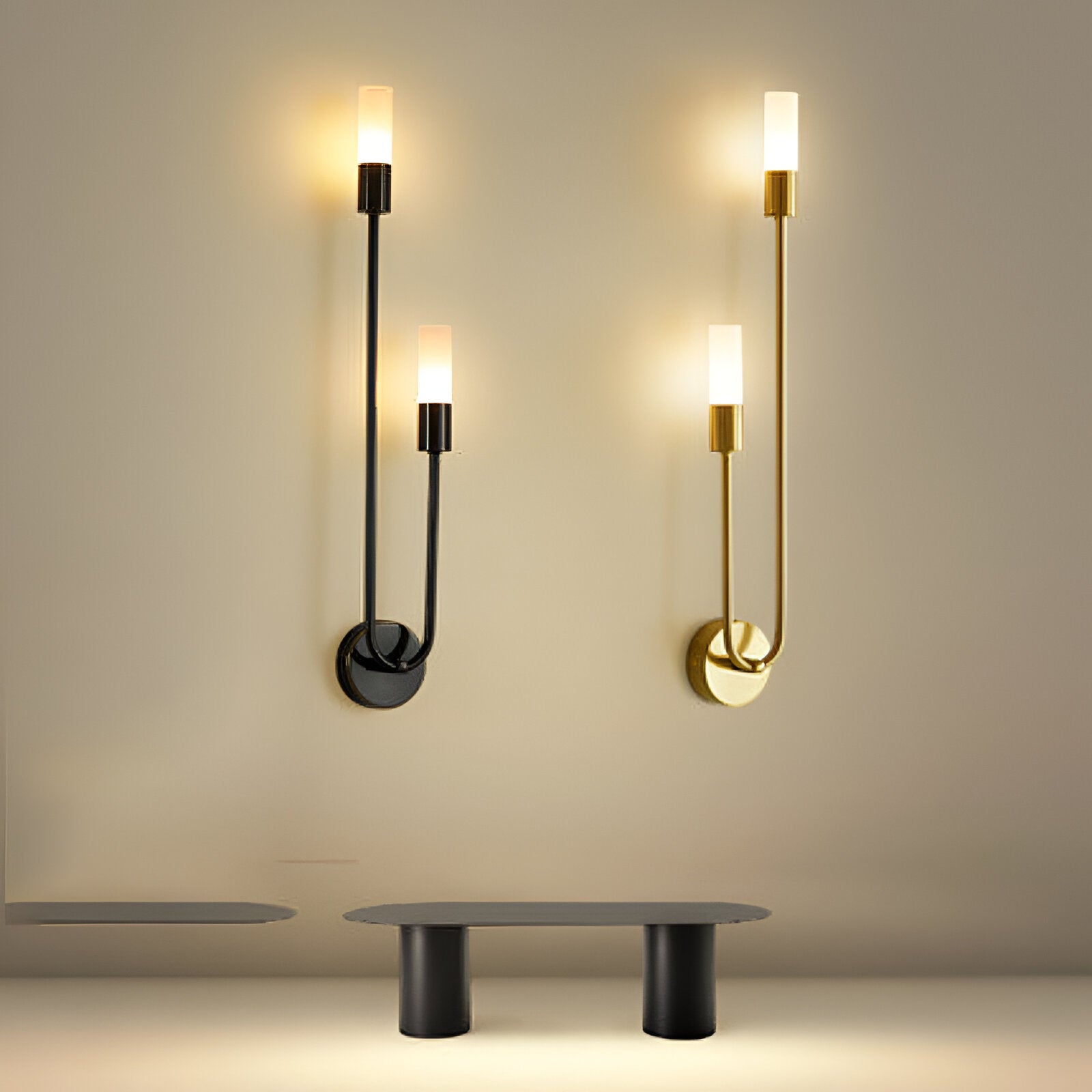 Nordic Modern Simplicity Iron &amp; Acrylic Long Tube Wall Light