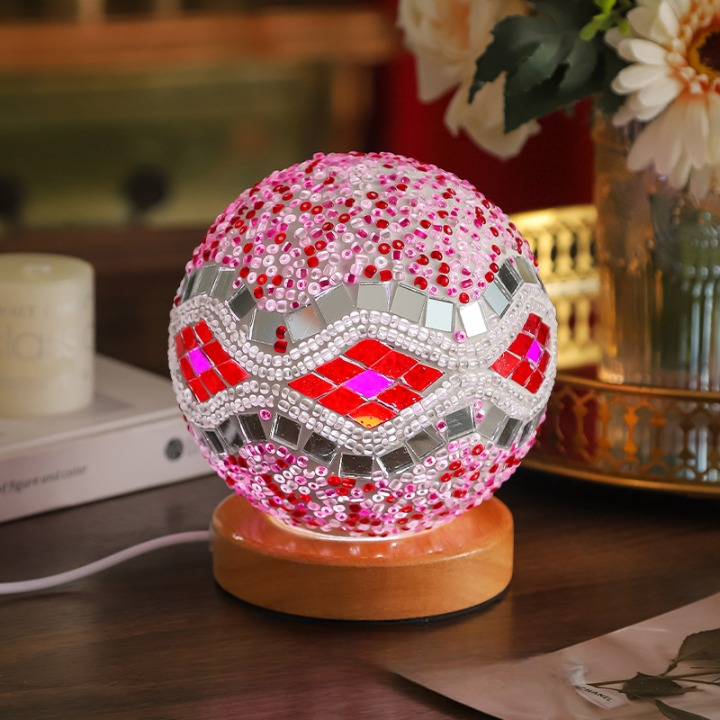 Bohemian Mosaic Glass Decorative Table Lamp