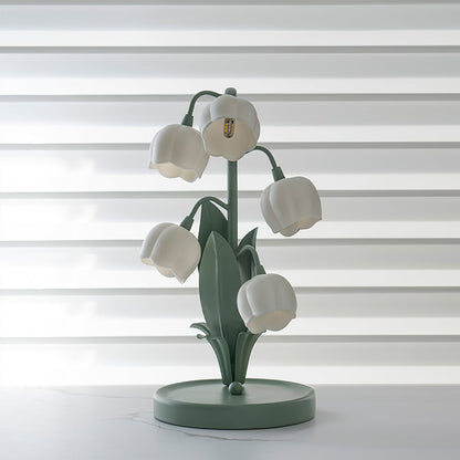 Bell Orchid Nordic Iron Glass Flower Table Light