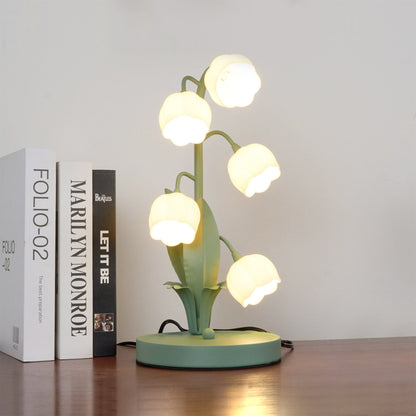 Bell Orchid Nordic Iron Glass Flower Table Light