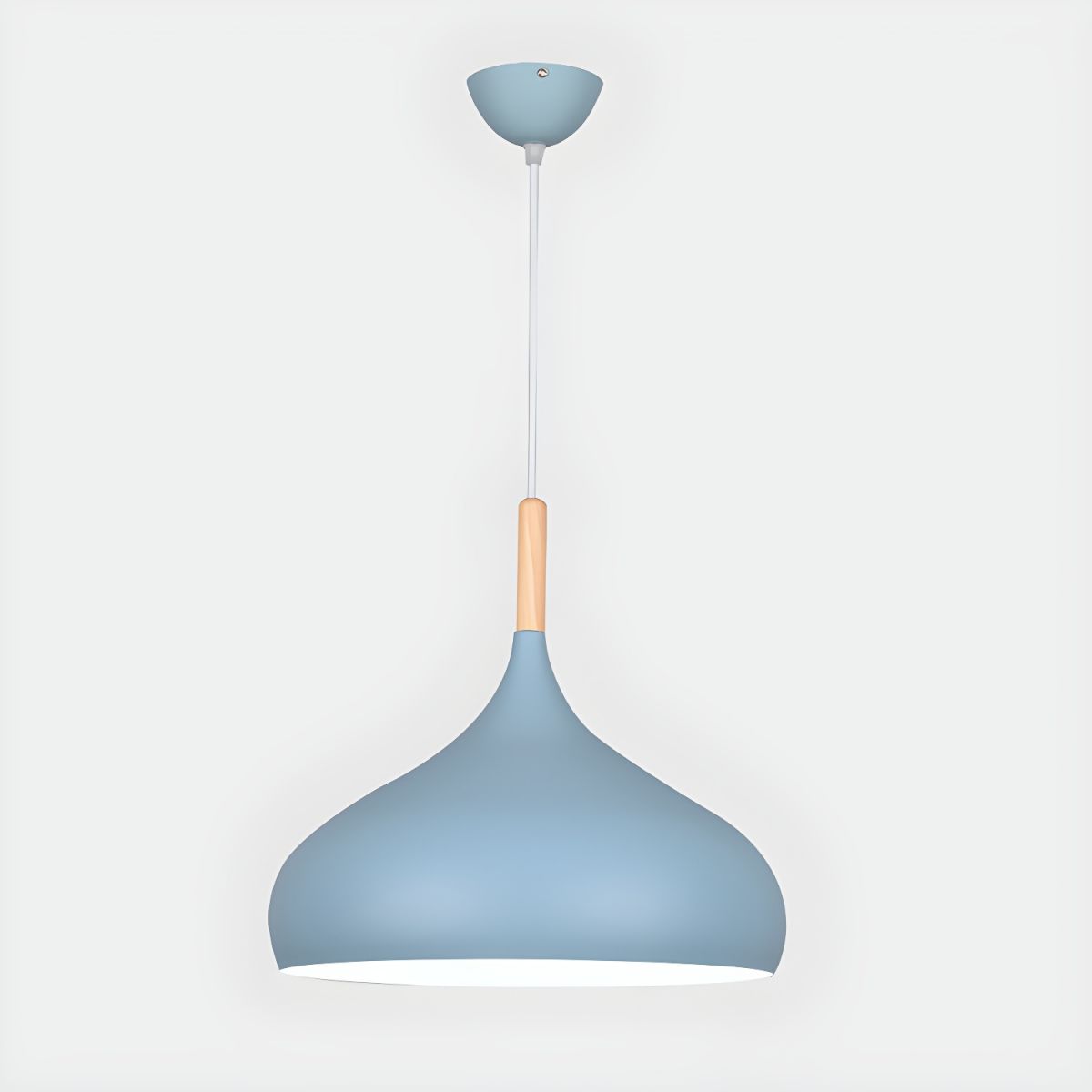 Noordse Houten en Aluminium Hanglamp - KLAAR