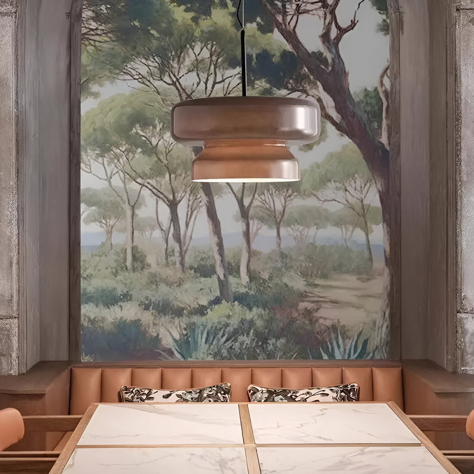 Bohemian Style Colored Glass Vicenta Pendant Light