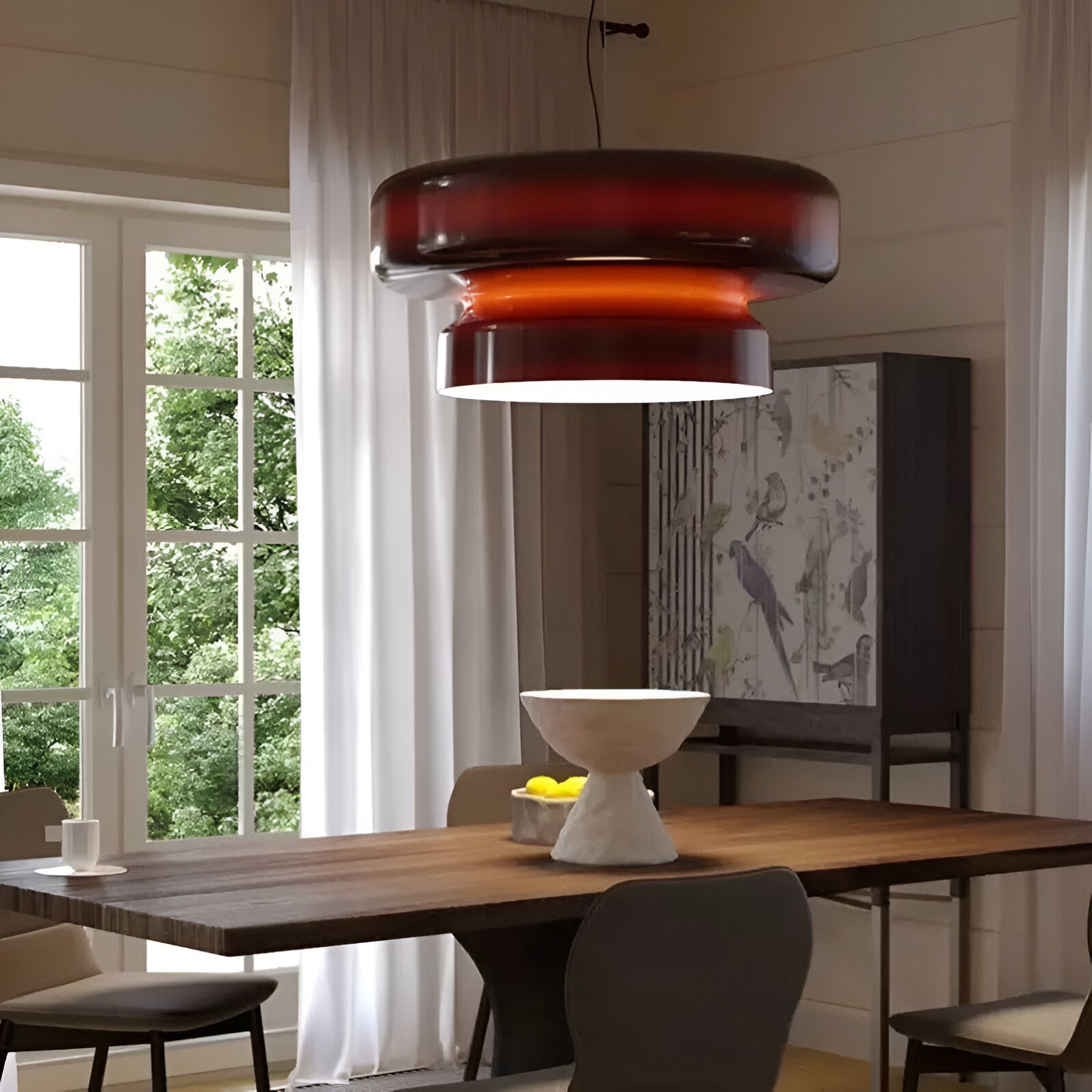 Bohemian Style Colored Glass Vicenta Pendant Light