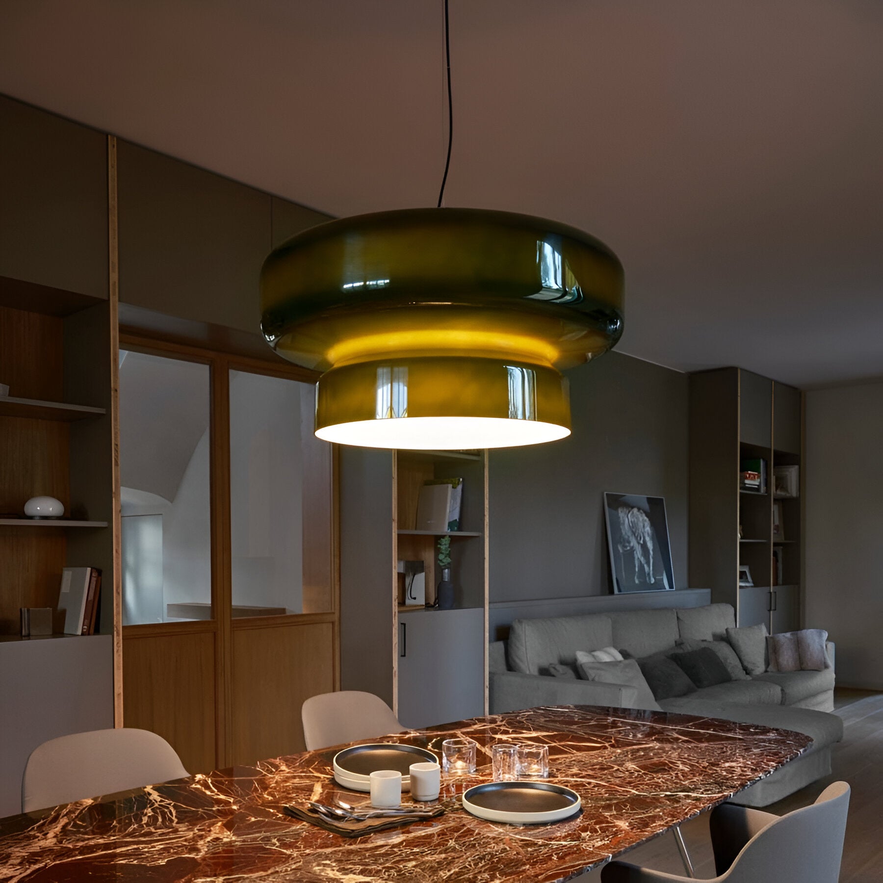 Bohemian Style Colored Glass Vicenta Pendant Light