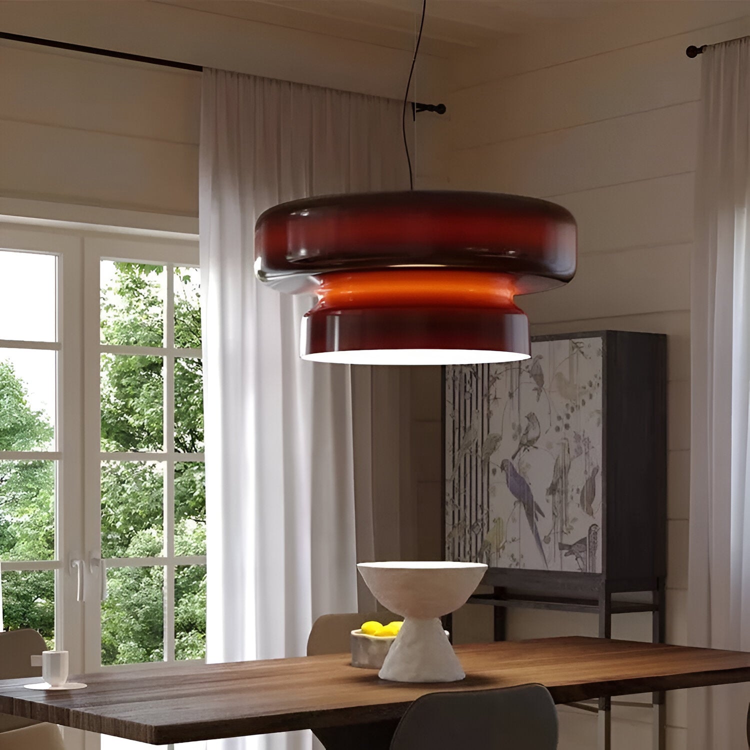 Bohemian Style Colored Glass Vicenta Pendant Light