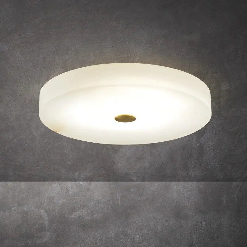 Alabaster Flush Mounted Round LED Deckenlampe