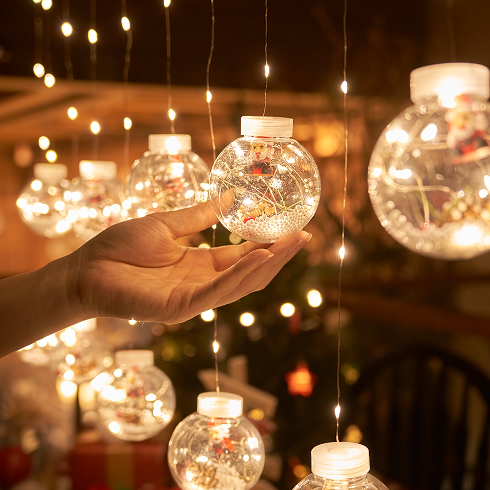 Retro Christmas Wishing Ball LED Outdoor Pendant Light