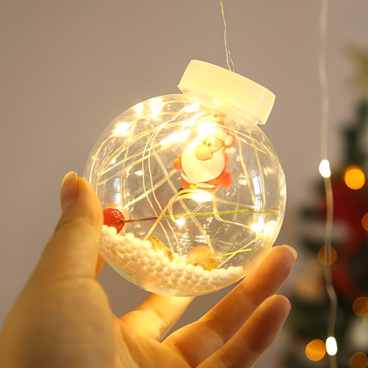 Retro Christmas Wishing Ball LED Outdoor Pendant Light