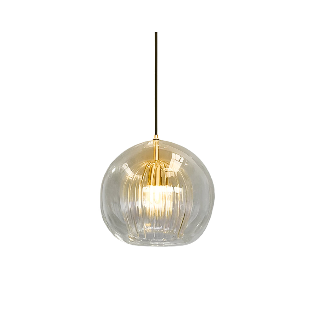 Retro Glas Kugelförmige Pendelleuchte – hugbel
