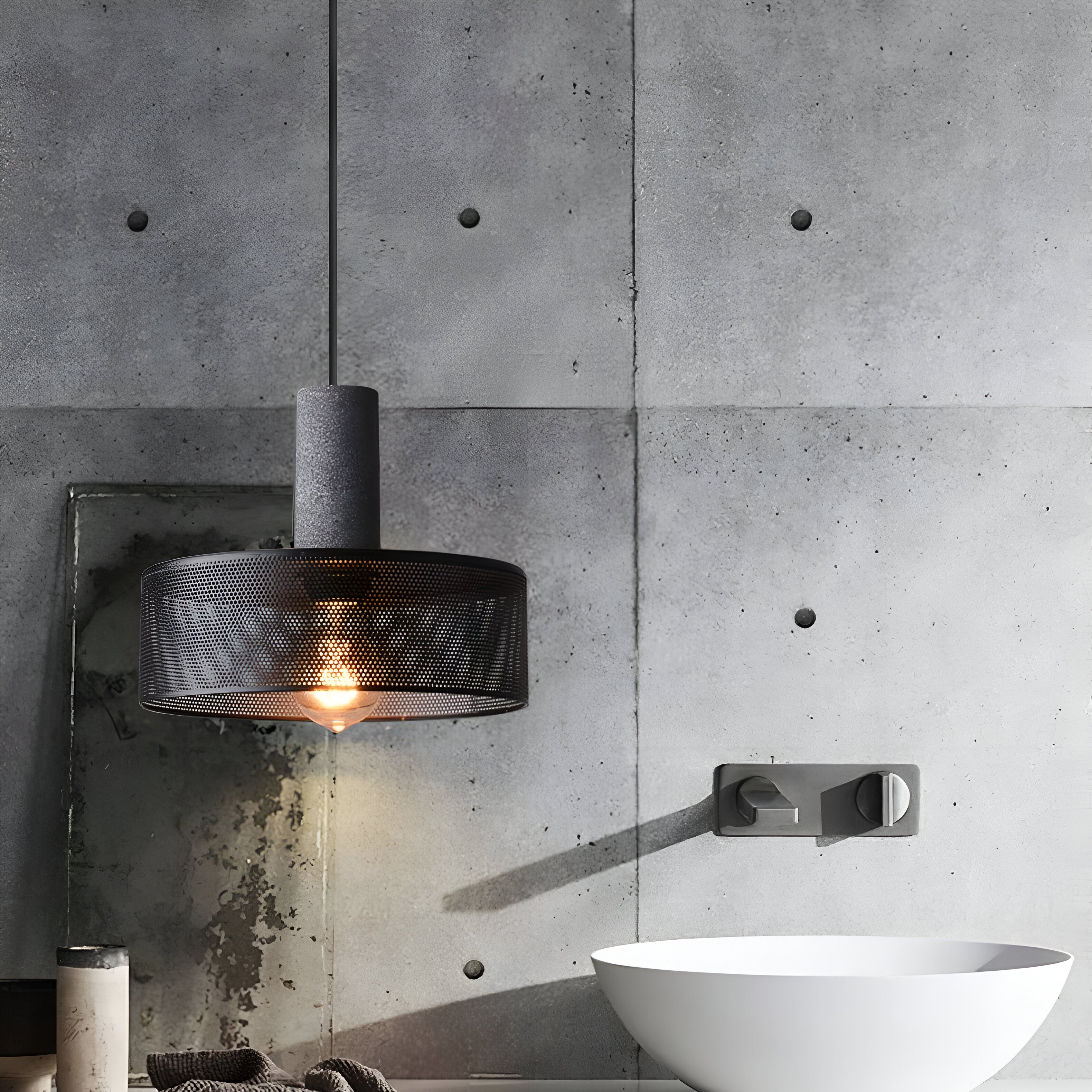 Concrete Nordic Industrial Cement Pendant Light
