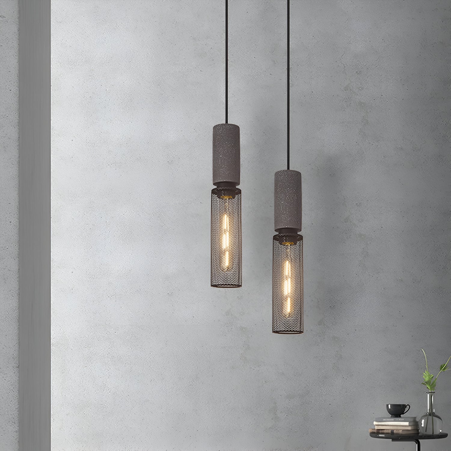 Concrete Nordic Industrial Cement Pendant Light