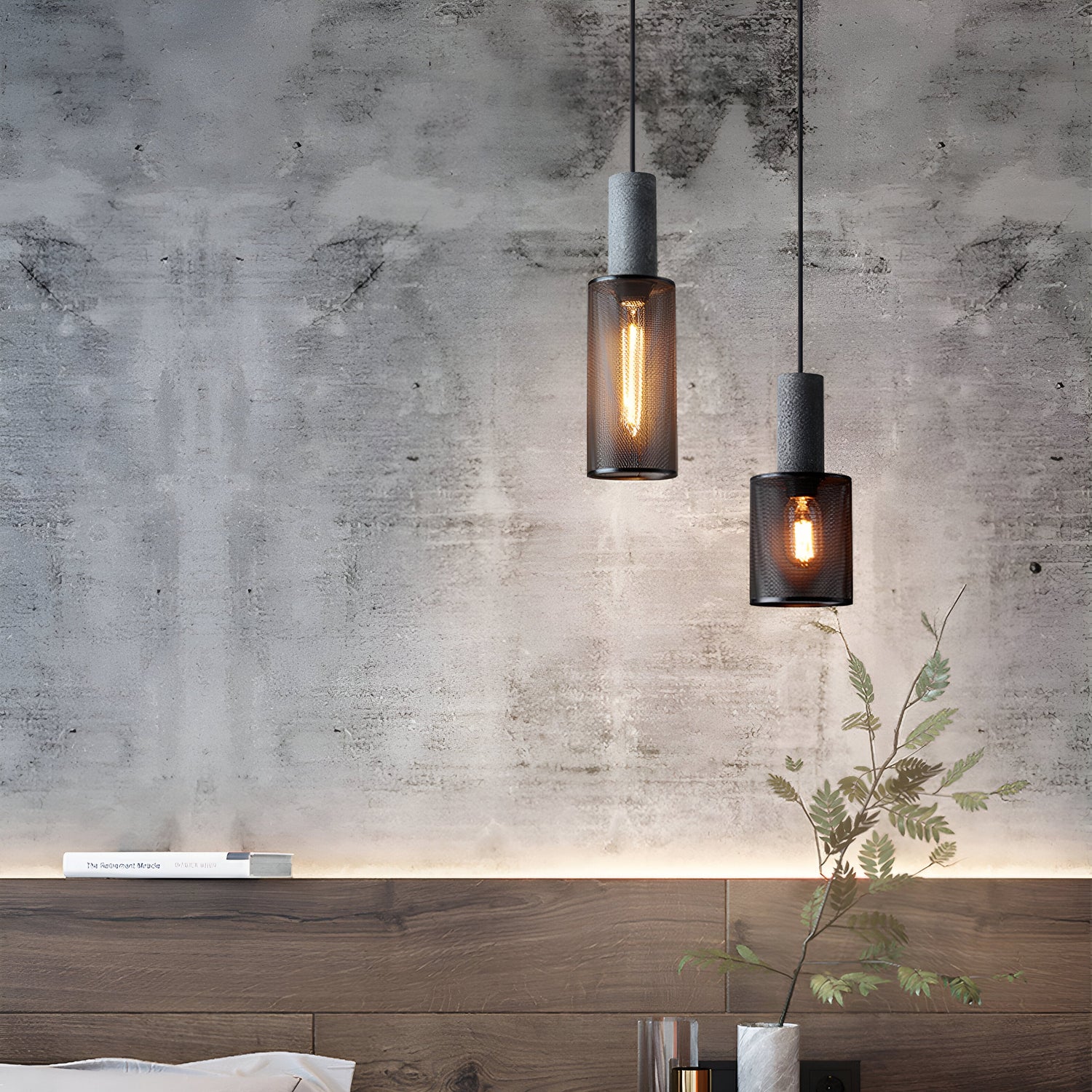 Concrete Nordic Industrial Cement Pendant Light