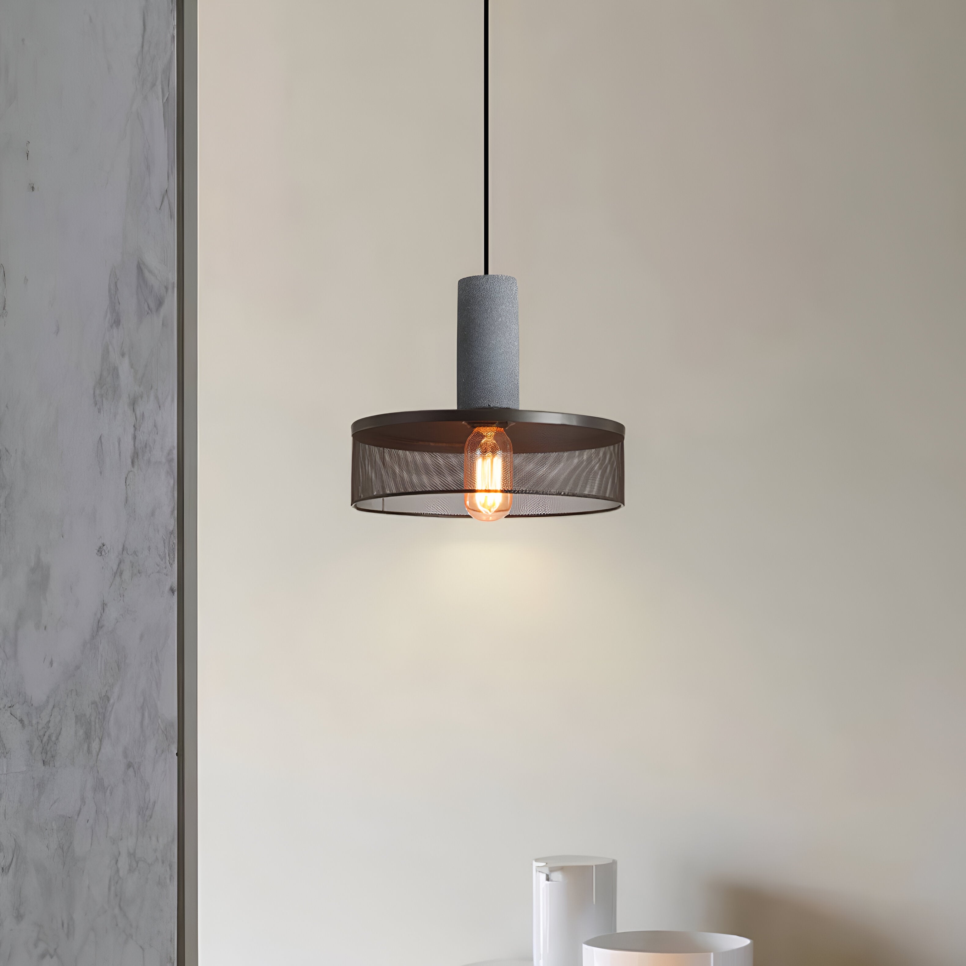 Concrete Nordic Industrial Cement Pendant Light