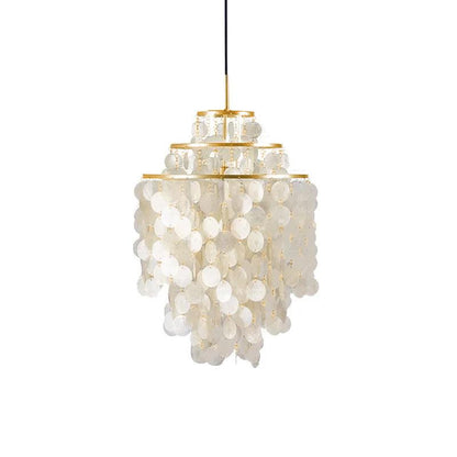 Italian Vintage Natural Seashell Pendant Light