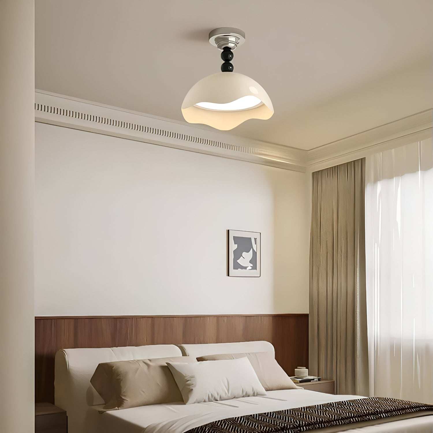 Cream Style Eggshell Ceiling Light