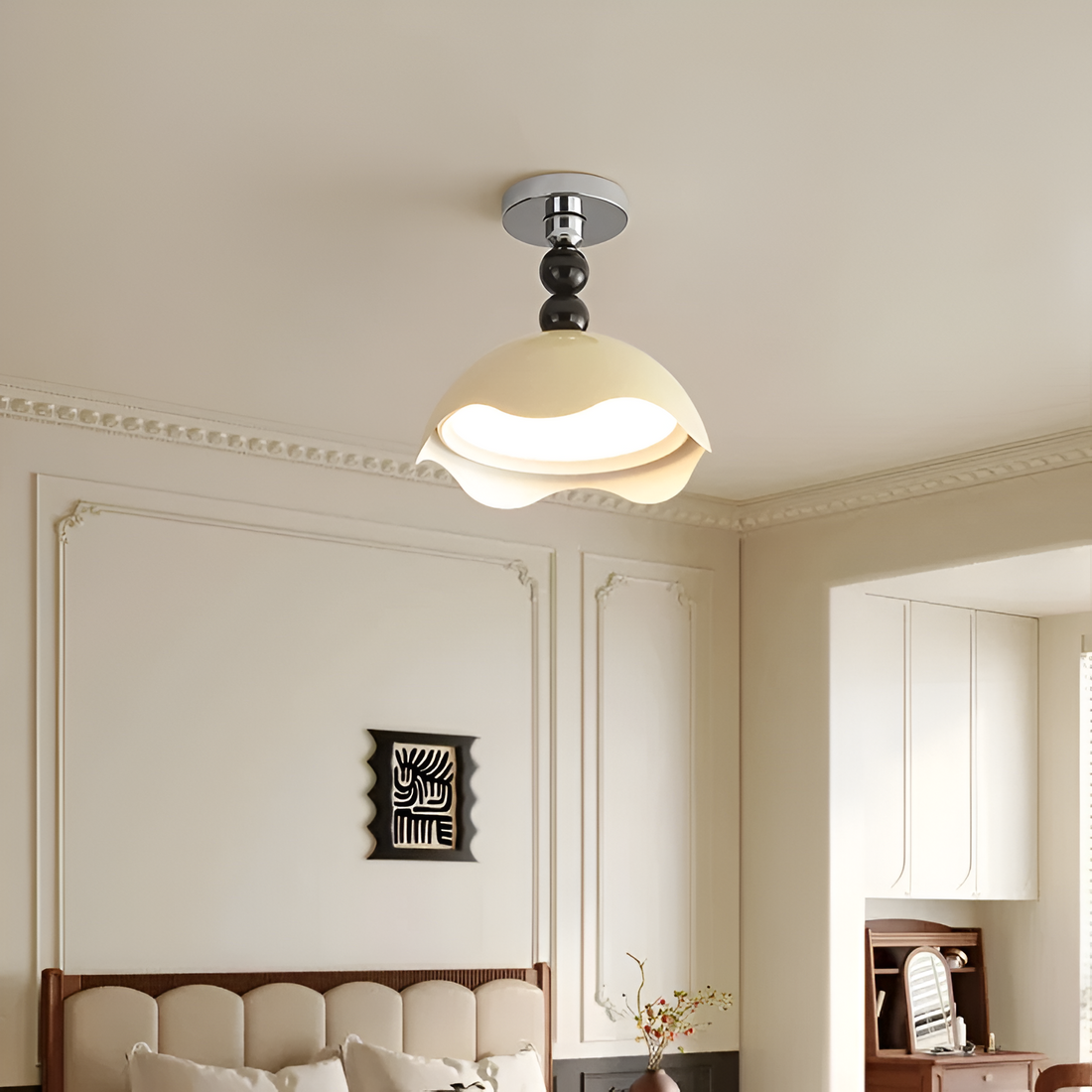 Cream Style Eggshell Ceiling Light