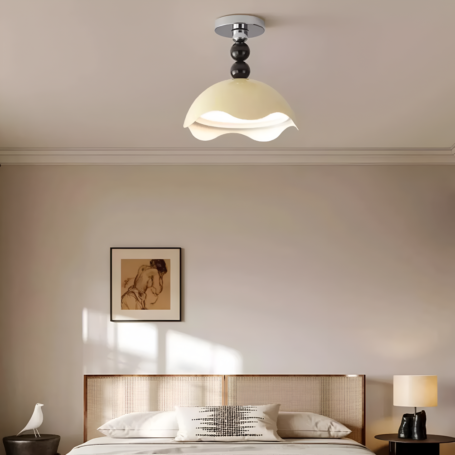 Cream Style Eggshell Ceiling Light