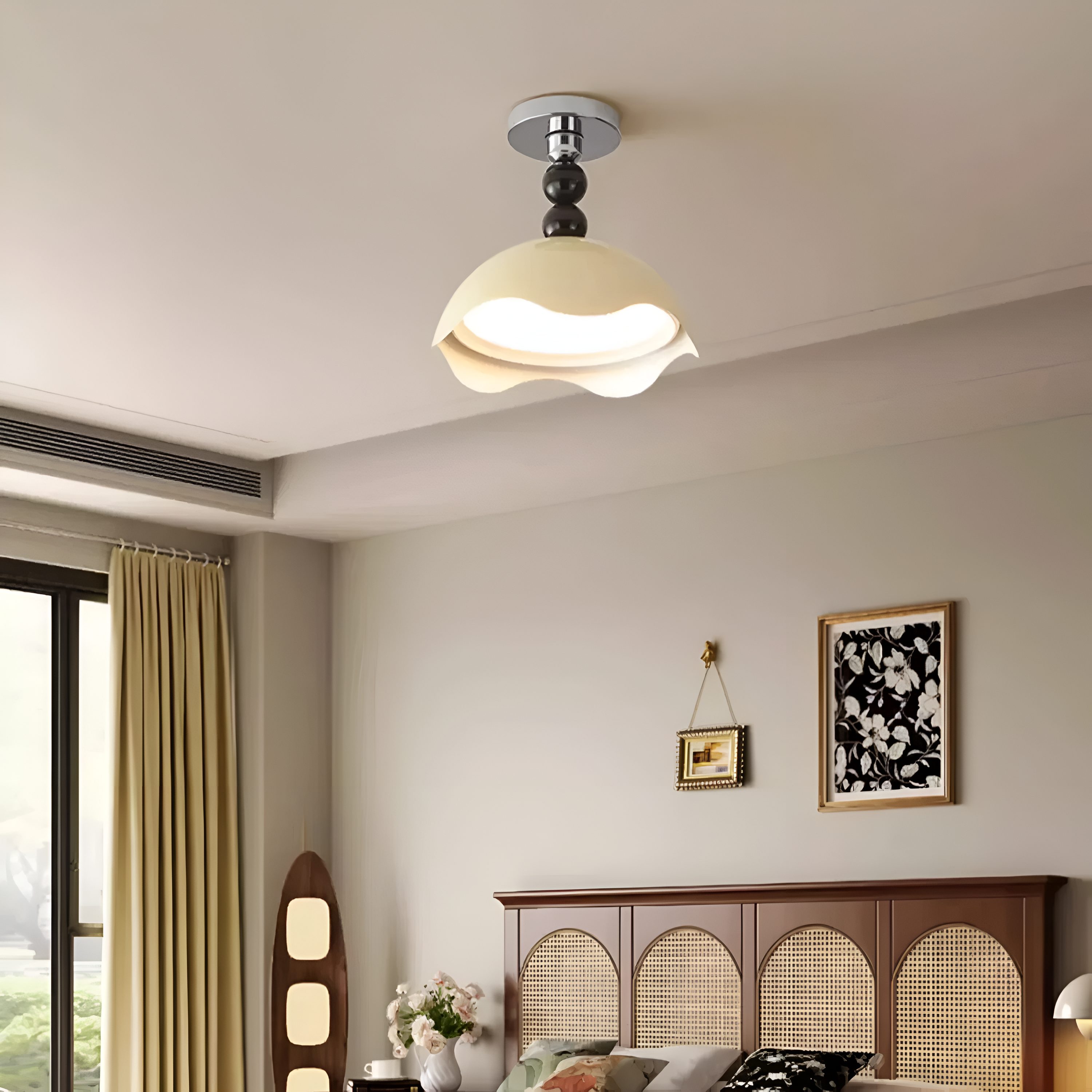 Cream Style Eggshell Ceiling Light