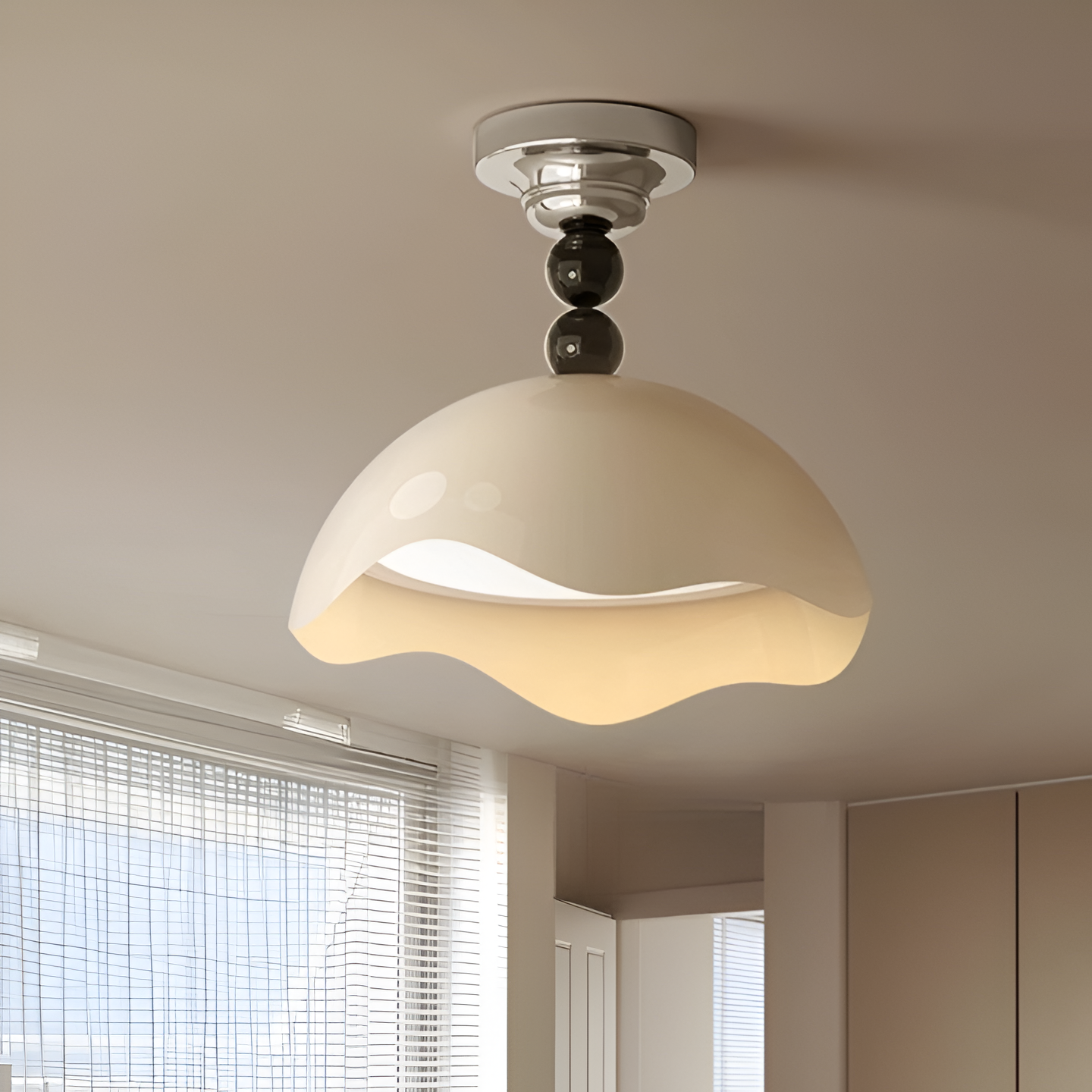 Cream Style Eggshell Ceiling Light